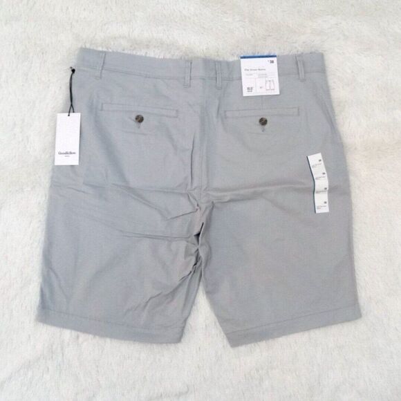 Men's Flat-Front Linden Shorts (Size 38 / 10" Inseam) "LIGHT GRAY" ~ NEW!!! - Picture 3 of 7